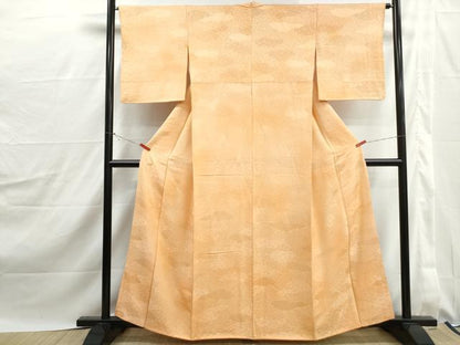 平和屋着物■上質な小紋　重ね雲花地紋　暈し染め　正絹　逸品　DABJ0151qa
