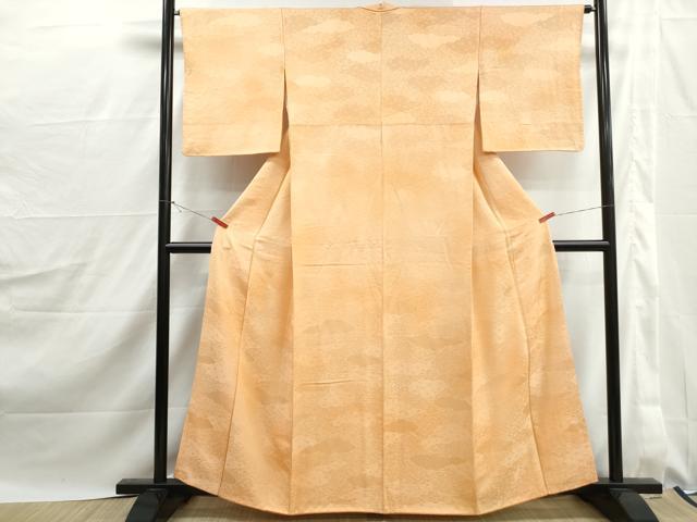 平和屋着物■上質な小紋　重ね雲花地紋　暈し染め　正絹　逸品　DABJ0151qa