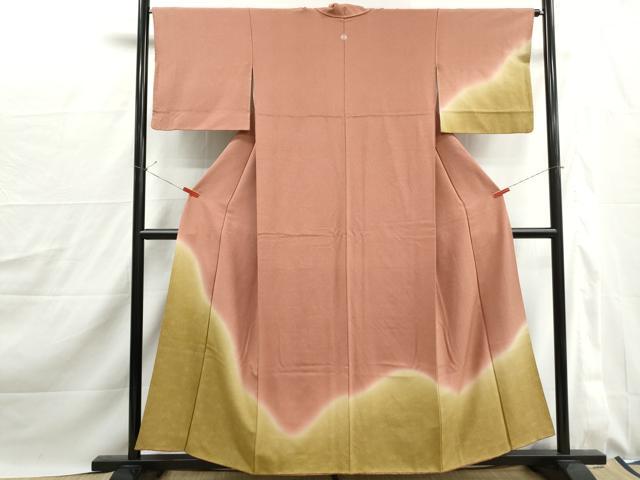 平和屋着物■訪問着　江戸小紋　鮫小紋柄　暈し染め　正絹　逸品　DABJ0153qa