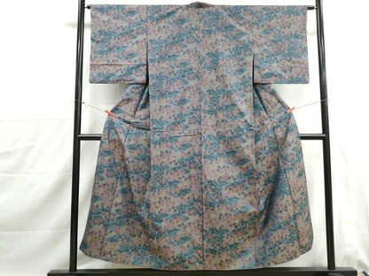 平和屋着物■本場大島紬　7マルキ　舞楓文　正絹　逸品　DABJ0162qa