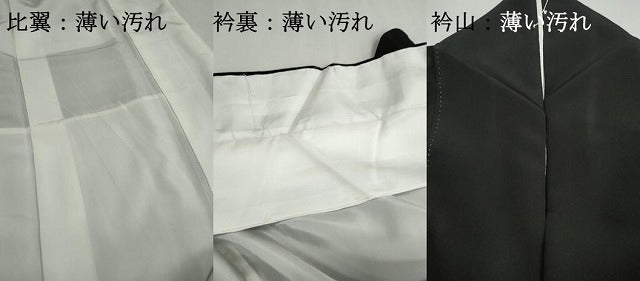 平和屋着物■豪華黒留袖　立波群鶴文　金銀彩　正絹　逸品　DABJ0172qa