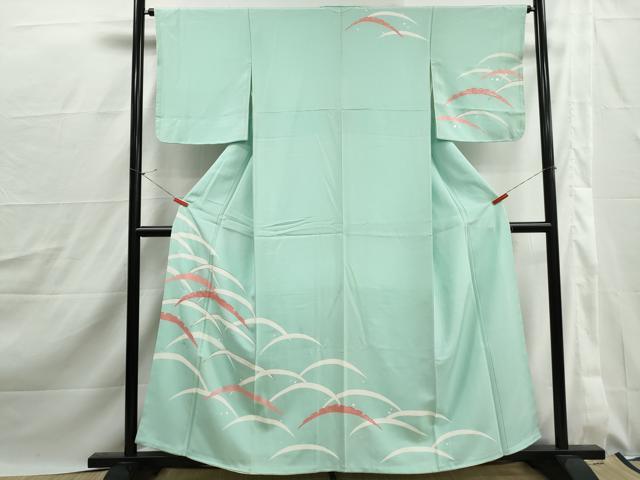 平和屋着物■訪問着　露芝文　銀彩　正絹　逸品　DABJ0179qa