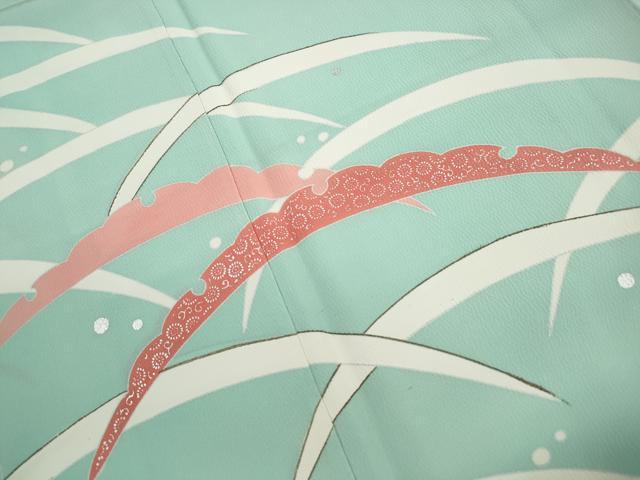 平和屋着物■訪問着　露芝文　銀彩　正絹　逸品　DABJ0179qa