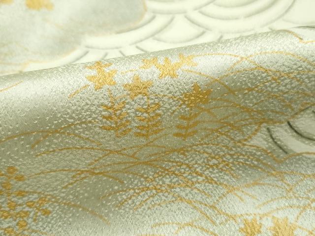 平和屋着物■上質な小紋　雲取り青海波花文　正絹　逸品　DABJ0194qa