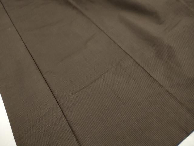 平和屋着物■男性　紬　格子文　正絹　逸品　DABJ0222qa