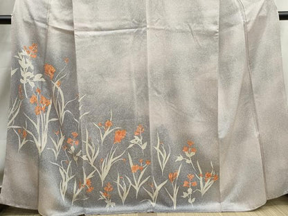平和屋着物■訪問着　刺繍　草花文　暈し染め　正絹　逸品　DABJ0231qa