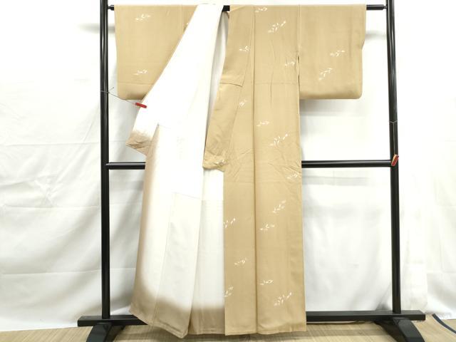 平和屋着物■上質な小紋　草花文　正絹　逸品　DABJ0233qa