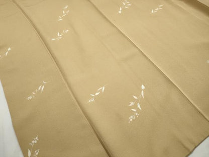 平和屋着物■上質な小紋　草花文　正絹　逸品　DABJ0233qa