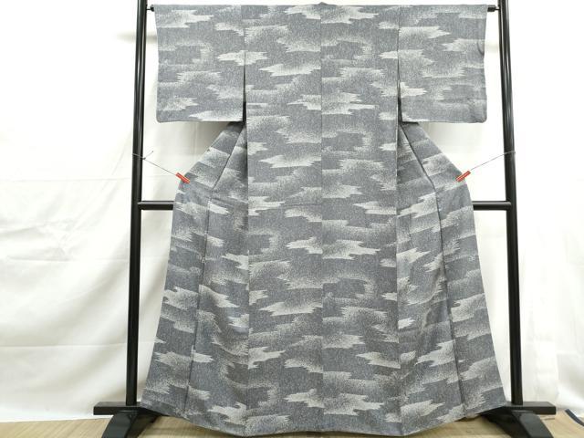 平和屋着物■上質な小紋　霞文　正絹　逸品　DABJ0234qa