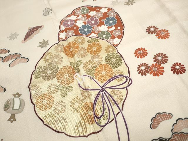 平和屋着物■訪問着　吉祥鏡裏花文　宝尽くし　金彩　正絹　逸品　DABJ0235qa