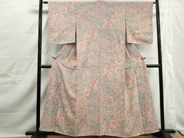 平和屋着物■上質な小紋　草花文　宝尽くし　正絹　逸品　DABJ0240qa