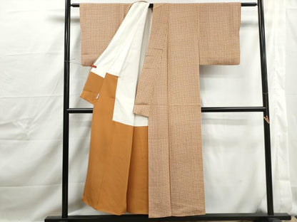 平和屋着物■江戸小紋　梅鉢文　やまと誂製　正絹　逸品　DABJ0259qa