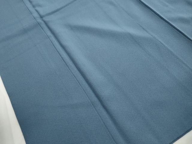 平和屋着物■上質な色無地　湊鼠色　正絹　逸品　DABJ0264qa