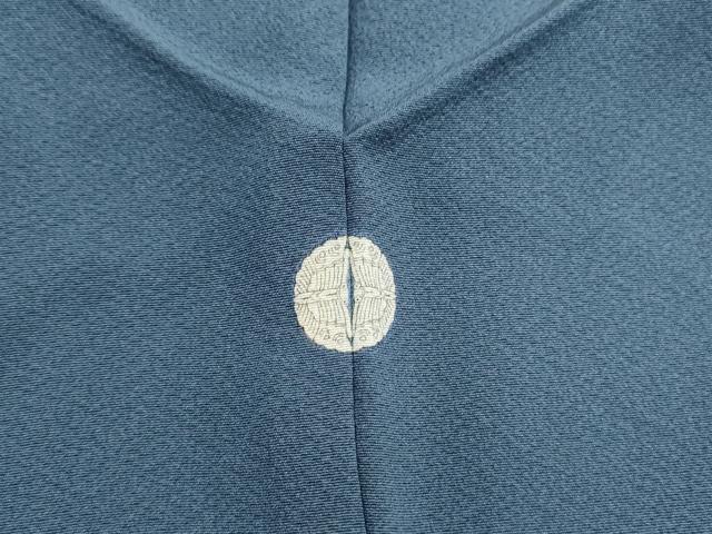 平和屋着物■上質な色無地　湊鼠色　正絹　逸品　DABJ0264qa