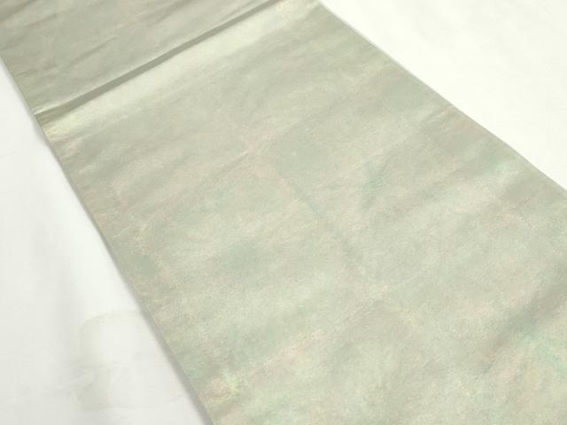 平和屋着物◎六通柄袋帯　霞文　引箔　正絹　逸品　DABJ0266qa