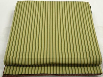 平和屋着物◎両面　全通柄袋帯　ふくれ織　よろけ縞　正絹　逸品　DABJ0324qa