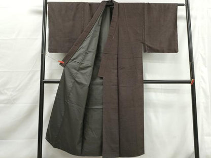 平和屋着物■男性　紬　霞文　正絹　逸品　DABJ0326qa