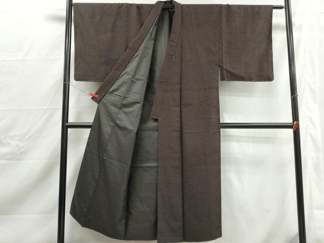 平和屋着物■男性　紬　霞文　正絹　逸品　DABJ0326qa