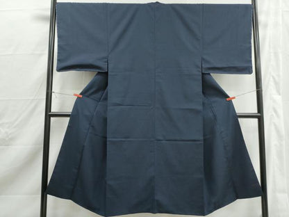 平和屋着物■男性　紬　色無地　褐返色　正絹　逸品　DABJ0328qa