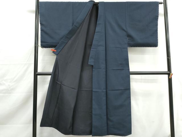 平和屋着物■男性　紬　色無地　褐返色　正絹　逸品　DABJ0328qa