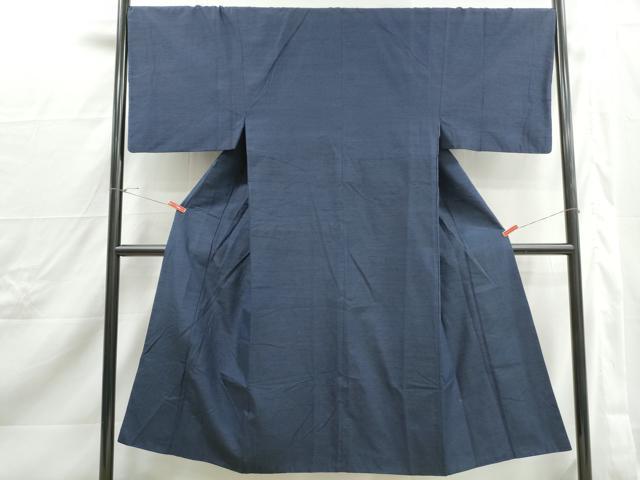 平和屋着物■男性　紬　留紺色　やまと誂製　正絹　逸品　DABJ0331qa