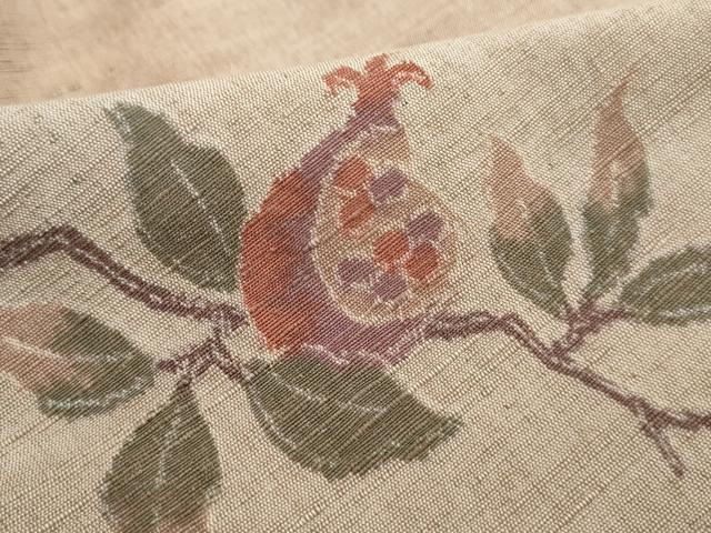 平和屋着物■上質な紬　更紗花文　暈し染め　正絹　逸品　DABJ0340qa