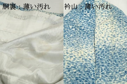 平和屋着物■上質な小紋　霞文　正絹　逸品　DABJ0343qa