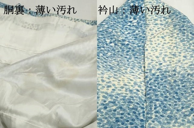 平和屋着物■上質な小紋　霞文　正絹　逸品　DABJ0343qa