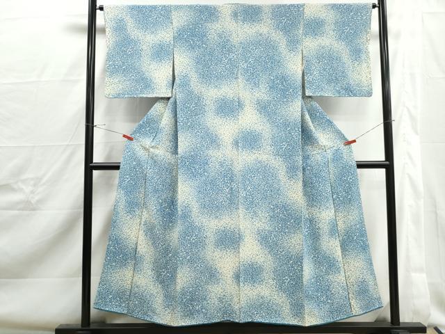 平和屋着物■上質な小紋　霞文　正絹　逸品　DABJ0343qa