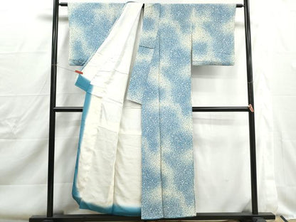 平和屋着物■上質な小紋　霞文　正絹　逸品　DABJ0343qa
