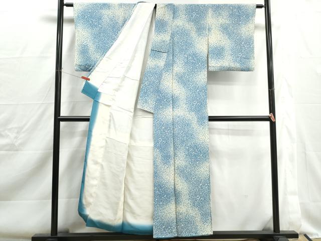 平和屋着物■上質な小紋　霞文　正絹　逸品　DABJ0343qa