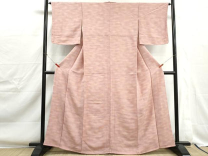平和屋着物■上質な小紋　霞文　暈し染め　鬼しぼ縮緬　正絹　逸品　DABJ0344qa