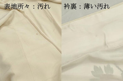 平和屋着物■訪問着　花文箱文　暈し染め　金彩　正絹　逸品　DABJ0349qa