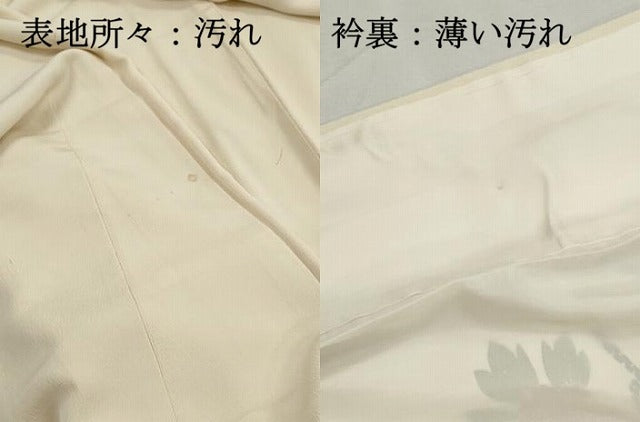 平和屋着物■訪問着　花文箱文　暈し染め　金彩　正絹　逸品　DABJ0349qa