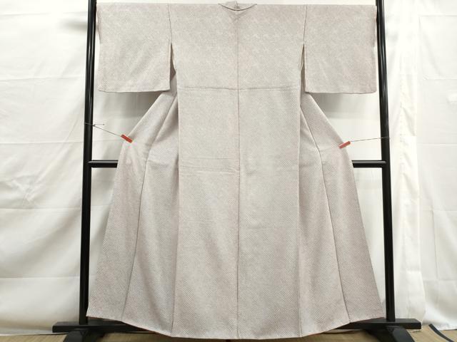 平和屋着物■大変加工の良い総絞り小紋　正絹　逸品　DABJ0356qa