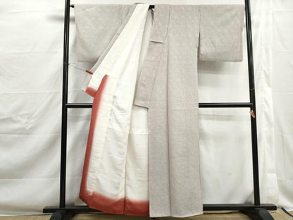 平和屋着物■大変加工の良い総絞り小紋　正絹　逸品　DABJ0356qa