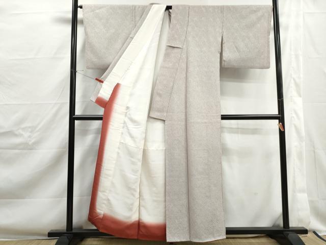 平和屋着物■大変加工の良い総絞り小紋　正絹　逸品　DABJ0356qa