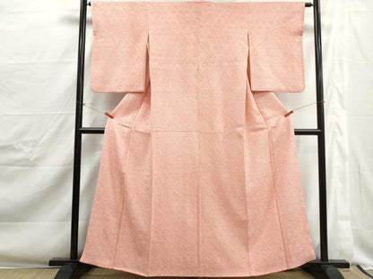 平和屋着物■大変加工の良い総絞り小紋　正絹　逸品　DABJ0357qa