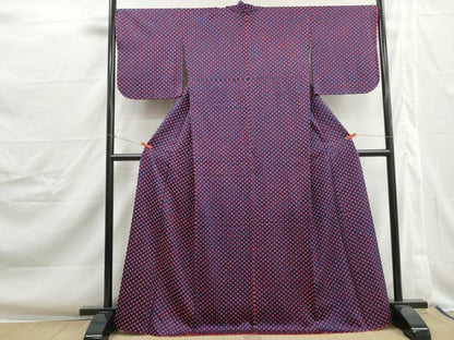 平和屋着物■上質な小紋　総絞り　正絹　逸品　DABJ0363qa