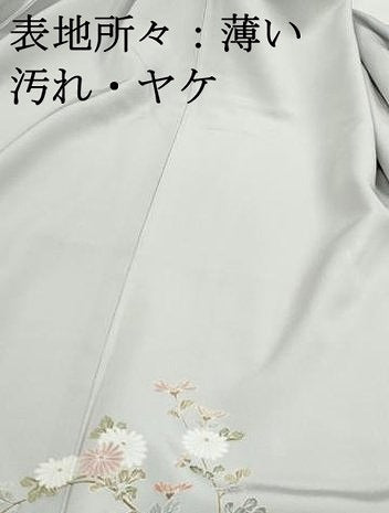 平和屋着物■訪問着　枝花文　暈し染め　金彩　正絹　逸品　DABJ0365qa