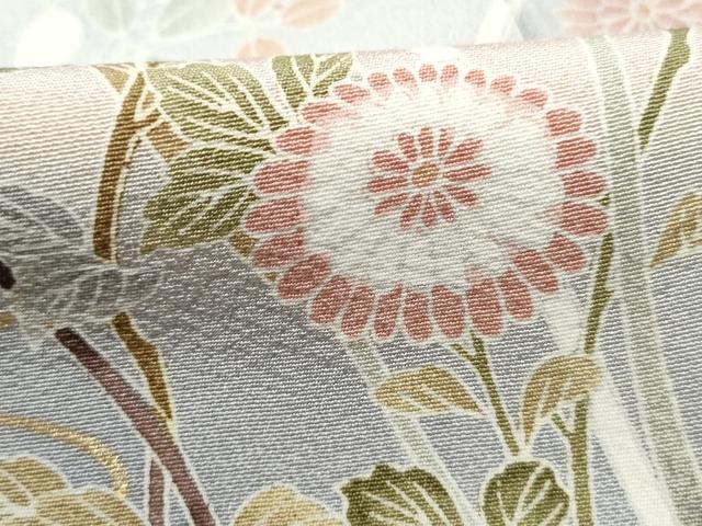 平和屋着物■訪問着　枝花文　暈し染め　金彩　正絹　逸品　DABJ0365qa