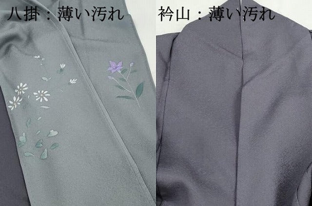 平和屋着物■上質な色無地　霞地紋　薄鼠色　正絹　逸品　DABJ0370qa