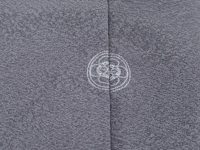 平和屋着物■上質な色無地　霞地紋　薄鼠色　正絹　逸品　DABJ0370qa