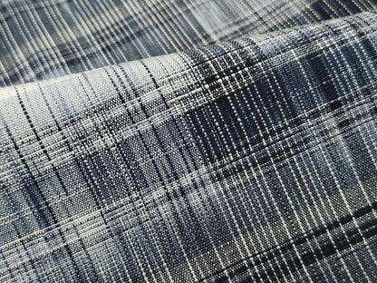 平和屋着物■上質な紬　横段文　正絹　逸品　DABJ0372qa