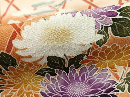 平和屋着物■豪華黒留袖　友禅　作家物　梅松花文　暈し染め　正絹　逸品　DABJ0380qa