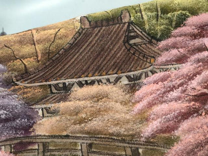 平和屋着物■豪華黒留袖　作家物　手描き　風景樹林文　暈し染め　正絹　逸品　DABJ0381qa