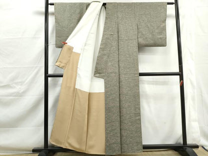 平和屋着物■上質な小紋　風景文　正絹　逸品　DABJ0394qa