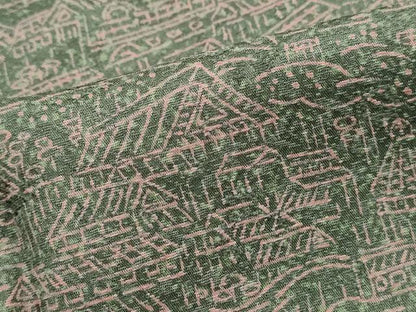 平和屋着物■上質な小紋　風景文　正絹　逸品　DABJ0394qa