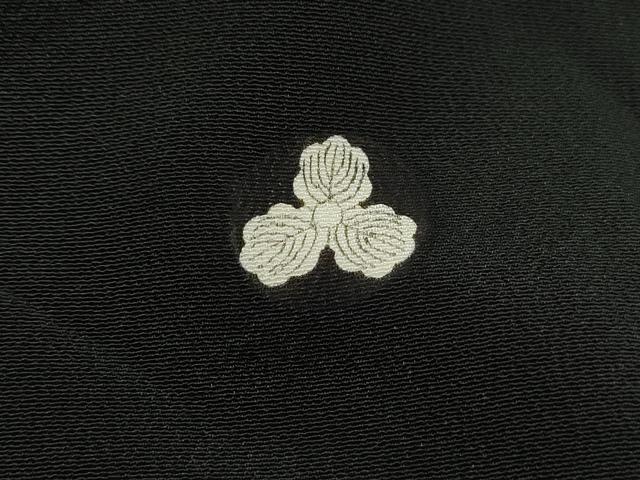 平和屋着物■豪華黒留袖　駒刺繍　扇面花文　金銀彩　正絹　逸品　DABJ0399qa