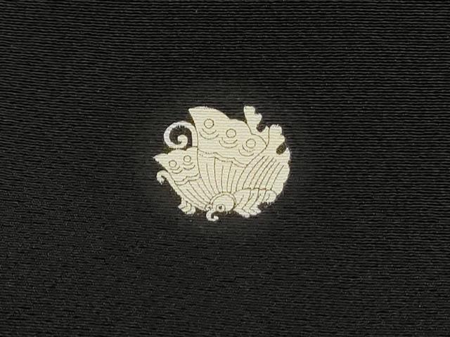 平和屋着物■豪華黒留袖　駒刺繍　地紙枝花文　金彩　やまと誂製　正絹　逸品　DABJ0400qa